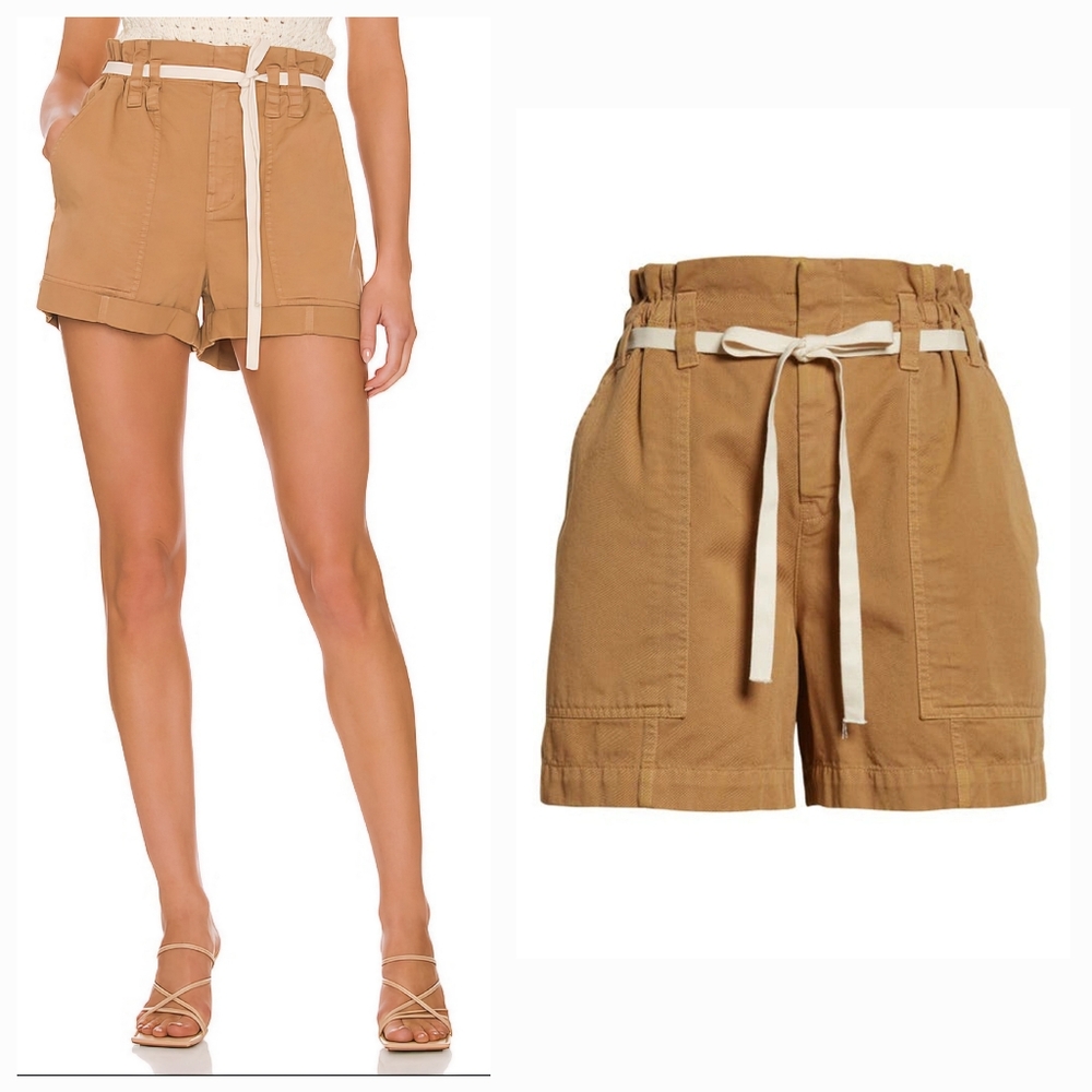A.L.C. Augusta High Rise Folded Cuff Shorts in Playa NWT Size 6